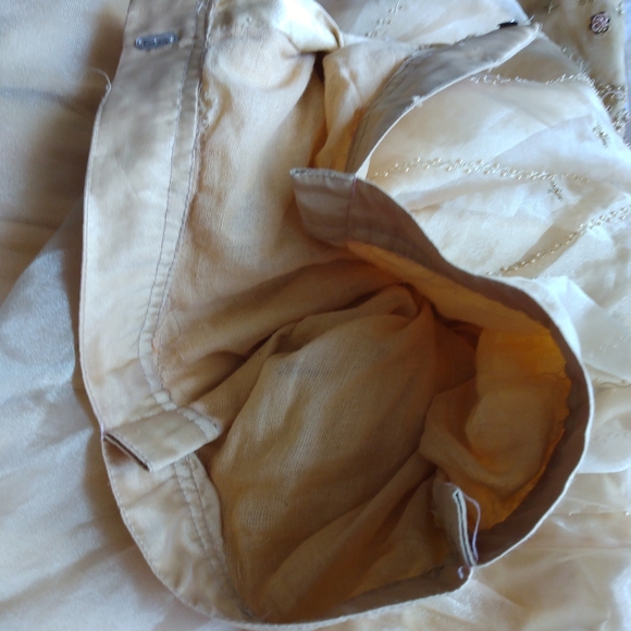 Gold Color Long Lehenga With laced back Choli Indian Traditional Dress 2 piece - Picture 10 of 10